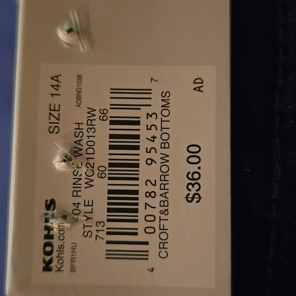 Croft & Barrow capri mid rise denim jeans women's size 14A classic stretch NWT - Picture 15 of 15